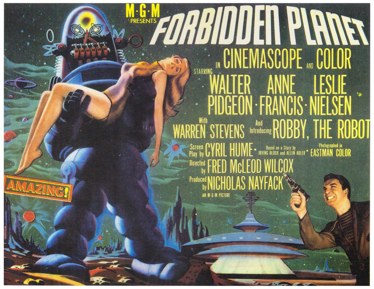Forbidden Planet ~ DVD ~ Walter Pidgeon, Anne Francis (1956